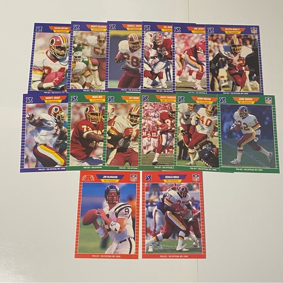1989 - 1990 Pro Set Football Cards Lot of 87 Cards Vintage - Picture 3 of 8